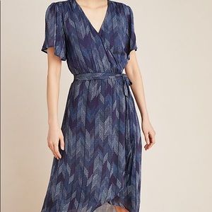 Anthropologie Cloth & Stone Herringbone Midi Dress